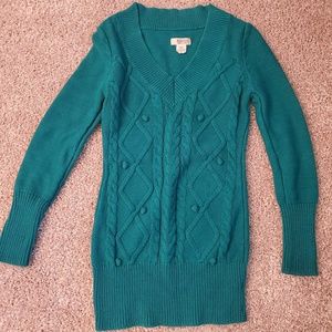 Teal sweater
